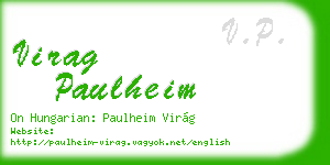 virag paulheim business card
