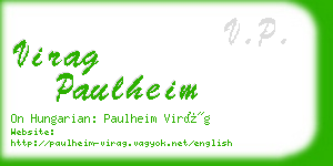 virag paulheim business card